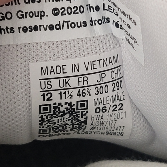 Adidas Grand Court x LEGO 2.0 White Green Casual Shoes Men's Size 12 NEW NO BOX - Picture 12 of 12